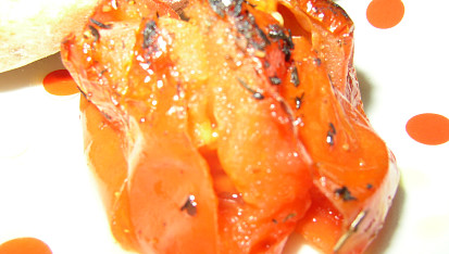 Rajčata z grilu - trouby, detail