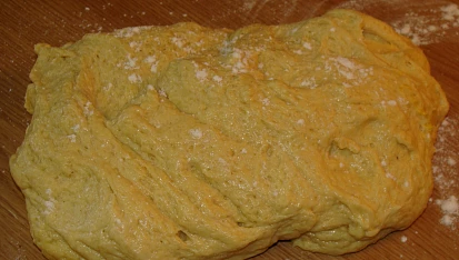 Sladké rohlíčky od babičky, Vykynuté těsto