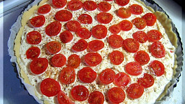Slaný koláč s rajčaty