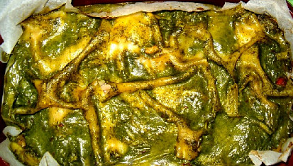 Špenátové lasagne se šunkou a sýrem
