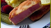 Uzená krkovička a la řízek
