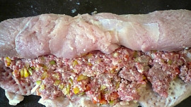 Vepřová roláda s paprikami