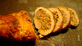 Vepřová roláda s paprikami