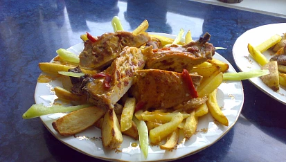Vepřové kotlety plněné čabajkou, VEPŘOVÝ KOTLET PLNĚNÝ ČABAJKOU 2