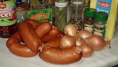 Západočeské utopenečky dle Jarouše, suroviny