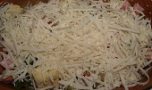 Zapečený houskový knedlík (posypeme sýrem)