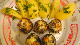 Zapékané játrové žampiony