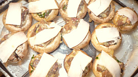 Zapékané játrové žampiony