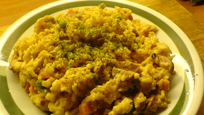 Zeleninová "párminutka", verze s rýží