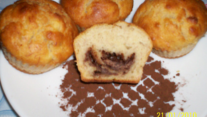 Banánové muffiny s čokoládou