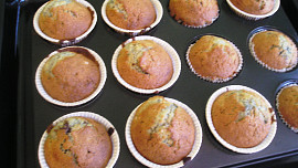 Borůvkovo-čokoládové muffiny