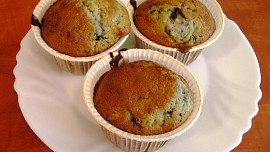 Borůvkovo-čokoládové muffiny