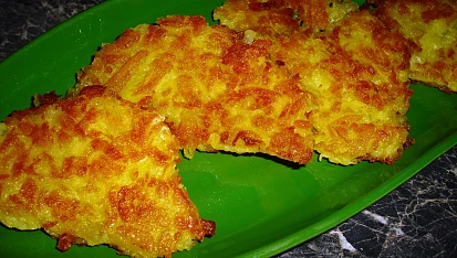 Bramborové placičky - rosti, ... opečeno a raz - dva to bylo fuč