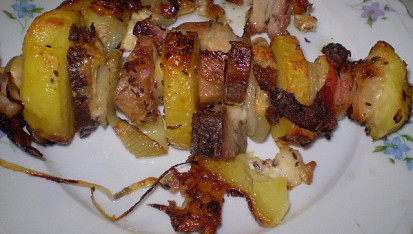 Brambory à la harmonika, Brambory špíz