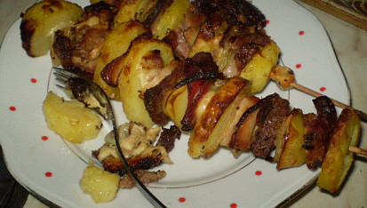 Brambory à la harmonika, Brambory špíz