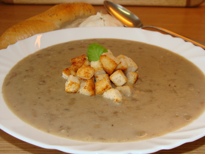 Čočková polévka s česnekem - jednoduchá, Dobrou chuť ;-)