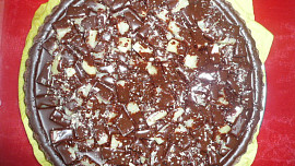Čokoládovo-banánový koláč