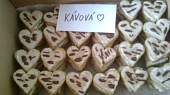Cukroví - kávová srdíčka, Trošku jinačí ... ale těsto stejné ;)