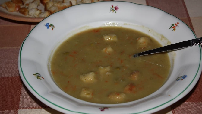 Hrašková polévka-rychlá, Hrášková polévka - rychlá