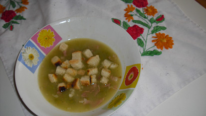 Hrašková polévka-rychlá