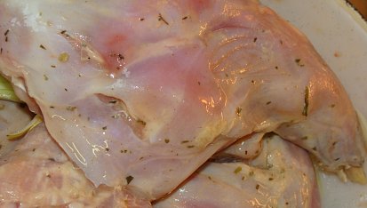 Králík v estragonovo-hořčicové košilce, Po odležení