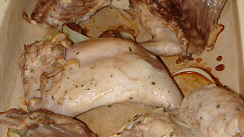 Králík v estragonovo-hořčicové košilce