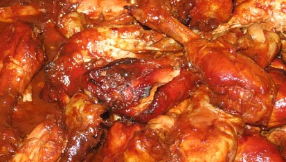 Křidélka v marinádě podle Nigelly Lawson (téměř...), zatím nejlepší jidlo z Topek co jsem vařila!