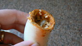 Mahshi v baklažáne (egyptský recept) (baklažány neplníme povrch, musí ostať 1cm voľný od okraja)