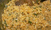 Mahshi v baklažáne (egyptský recept) (uvarená zvyšná ryža)