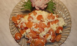 Mrkev zapečená s balkánským sýrem a vejci