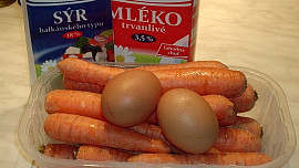 Mrkev zapečená s balkánským sýrem a vejci