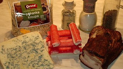 Pohanka se Surimi a Nivou, suroviny
