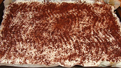 Pudinkový koláč, Před vychlazením