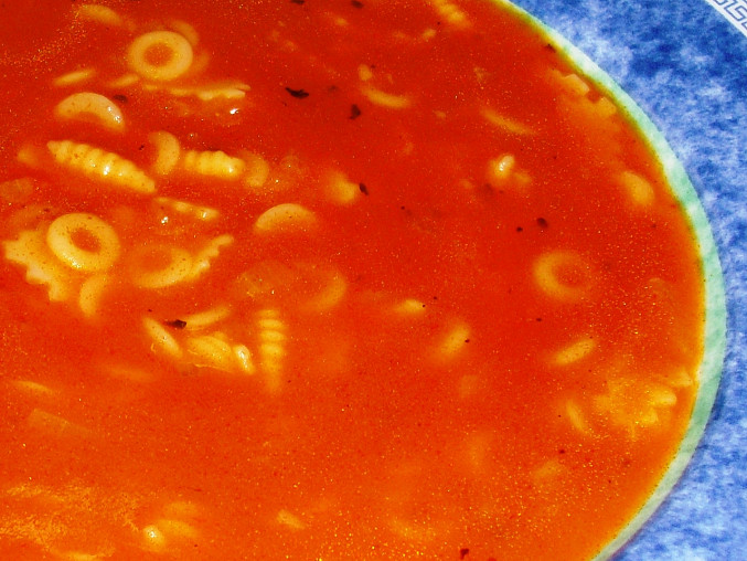 Rajská polévka II.,  ... s drobnou těstovinou