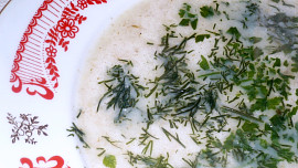 Rychlá vločková polévka s celerem