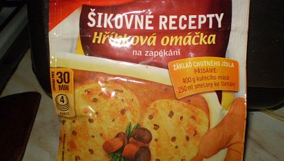 Špagety s hříbkovou omáčkou, hříbková omáčka