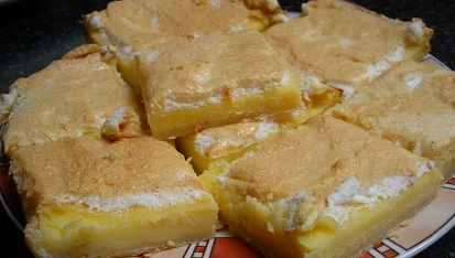 Tvarohový koláč na listovém těstě