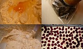 Babiččin voňavý koláč (zašleháme celá vejce;čokoládu v pytlíku potluču paličkou;výsledné těsto je tužší)