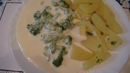 Brokolice s hermelínovou omáčkou, Brokolice s hermelínovou omáčkou
