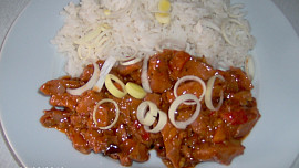 Čertova omáčka s rýží