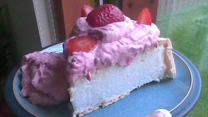 Dort Pavlova, Pavlova na rezu. Vnitrek je mekky