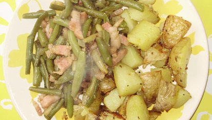 Fazolky na slanině
