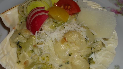 Gnocchetti se smetanovou omáčkou a brokolicí