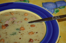 Hrášková polévka podle Pohlreicha