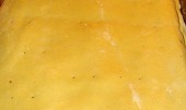 Jablečné dvoubarevné řezy - Anička (Vrchní těsto - upraveno a propícháno)