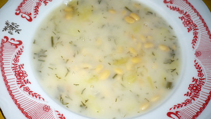 Koprová polévka se sójou