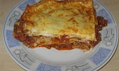 Lasagne zapečené s masem