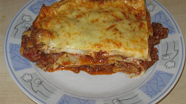 Lasagne zapečené s masem