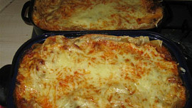 Lasagne zapečené s masem