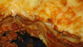 Lasagne zapečené s masem